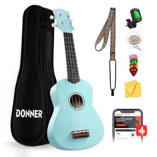 Mahalo Ukulele Kit - Champ Blue