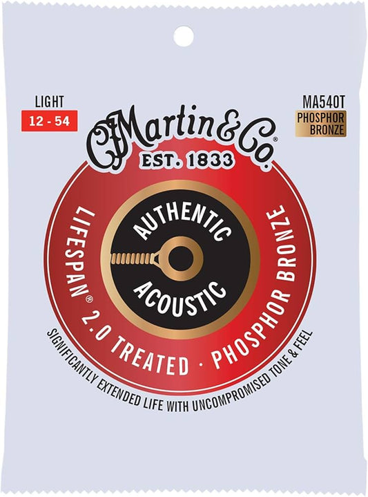 Martin Authentic Acoustic Light Guitar Strings 12/54
