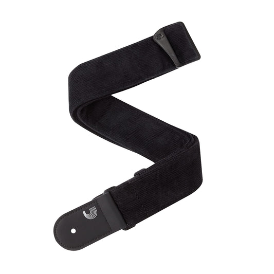 D'Addario Corduroy  Strap Blak