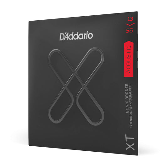 D'Addario Acoustic Guitar Strings XT 80/20 Bronze 13/56