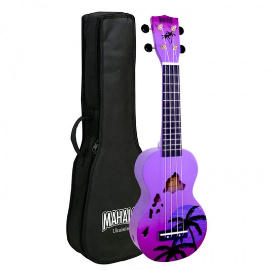 Mahalo Ukulele Purple Burst MD1HAppb