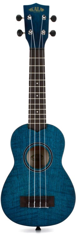 Kala Soprano Exotic Mahogany Blue Ukulele KA- SEMB
