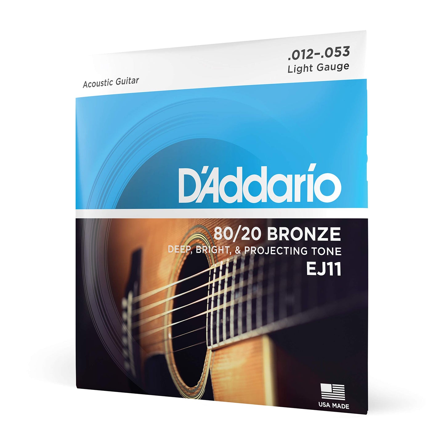 D'Addario Acoustic Guitar Strings Bronze EJ11 80/20