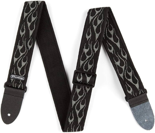 Dunlop Flambe Grey Guitar Strap D38-11GY
