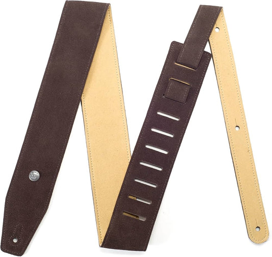 Dunlop BMF 2.5" Suede Guitar Strap - Mahogany