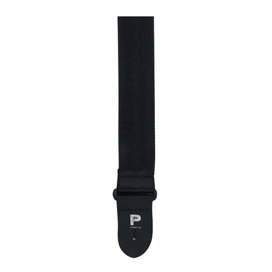 2" Black Seatbelt Guitar Strap  PGS300-BK