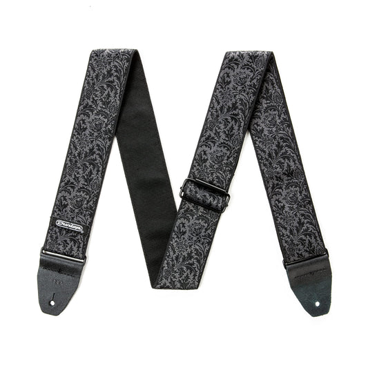 Dunlop Jacquard Black Thistle Guitar Strap D67-14