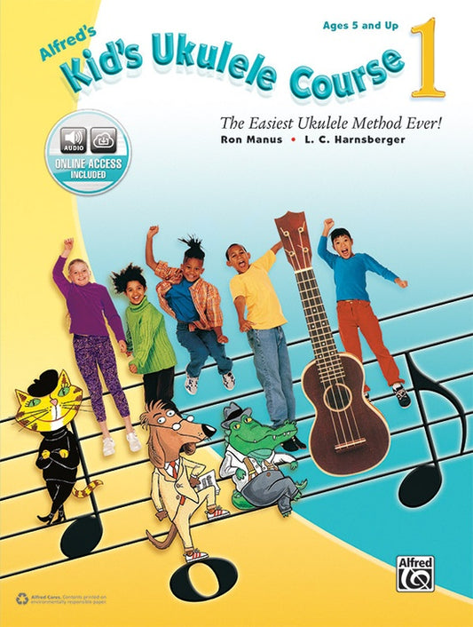 Alfred's Kid's Ukulele Course Book 1  (Online Audio)