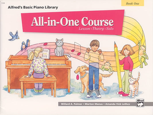 Alfred's All-in-One lesson,theory,solo book one