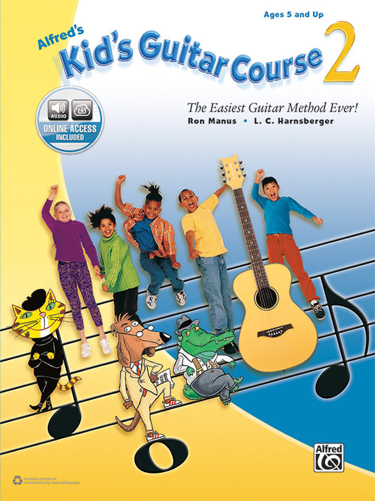 Alfred's Kids' Guitar Course 2   -  5 and Up