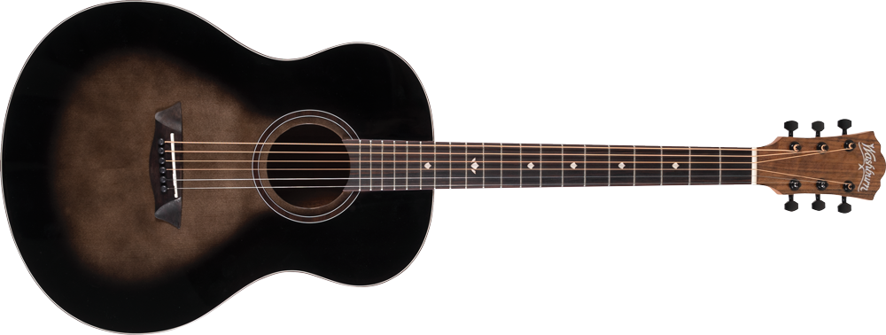 Washburn Bella Tono Studio Acoustic Guitar Charcoal Spruce Walnut   BTS9CH-D