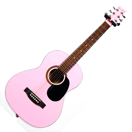Beaver Creek Pink 1/2 size guitar w/bag