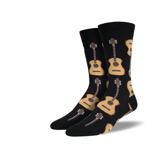 Black Acoustic Guitar Socks