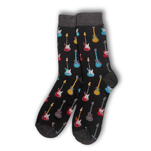 Black Electric Guitar Socks