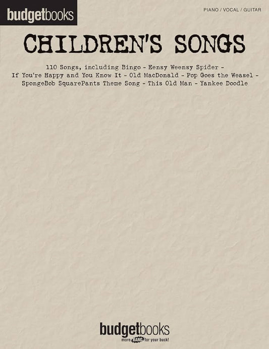 Budgetbooks Children's Songs