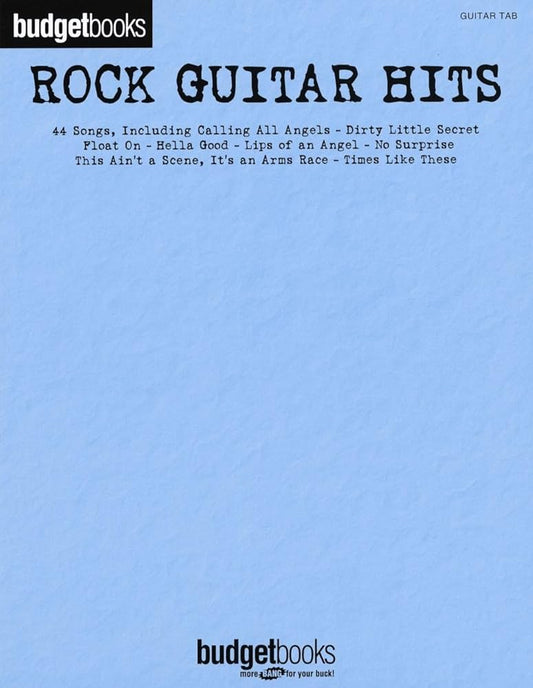 Budgetbooks Rock Guitar Hits Tab