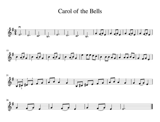 Christmas Carols - Violin