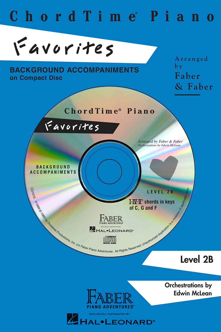 ChordTime Piano Favorites Background Accompaniments CD