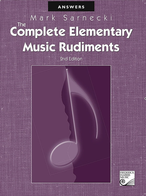 Complete Elementary Music Rudiments Awnser Book