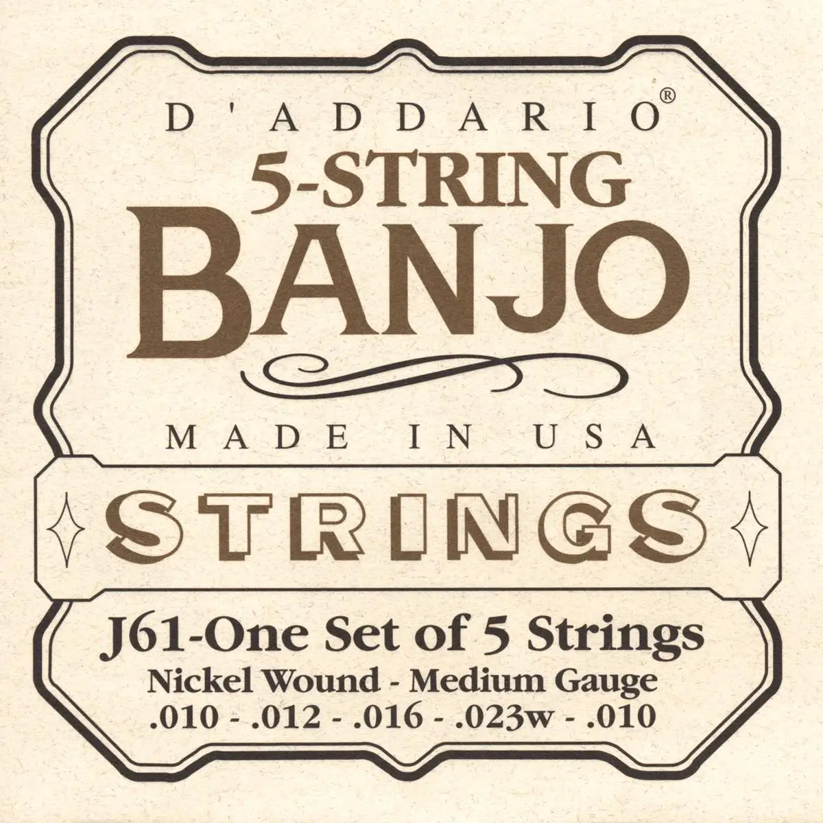 D'Addario J61 5-String Banjo