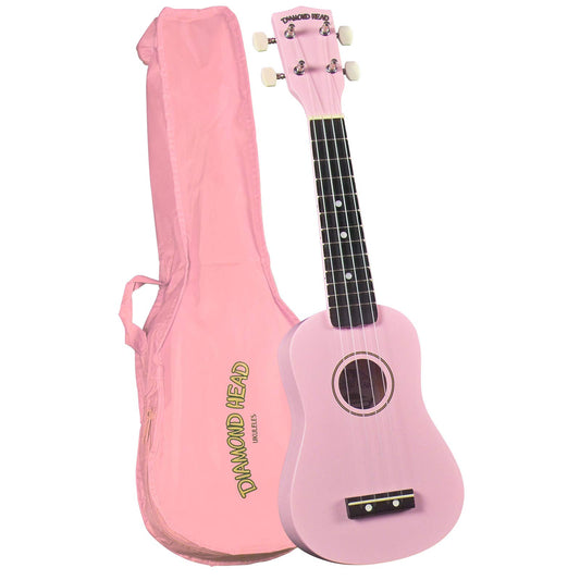 Diamond Head ukelele PINK w/ bag