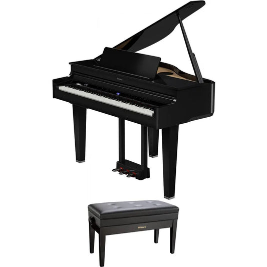 Digital Baby Grand Piano- Ebony with Bench