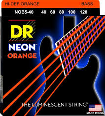 DR Orange 5 String Bass Strings