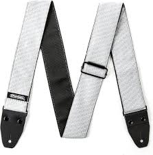 Dunlop Jacquard Cube Hatch Light Gray Guitar Strap