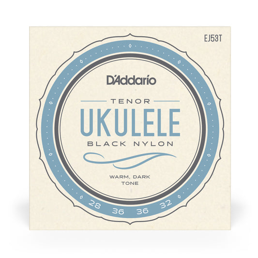 D'Addario-Ukulele Strings Tenor Black Nylon  EJ53T