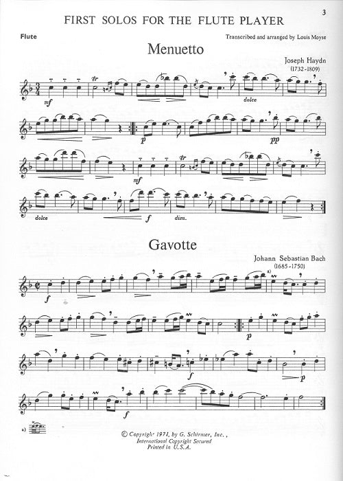 First Solos by  Louis Moyse