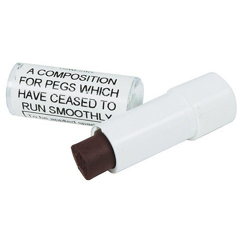 composition pegs which have ceased to run smoothy