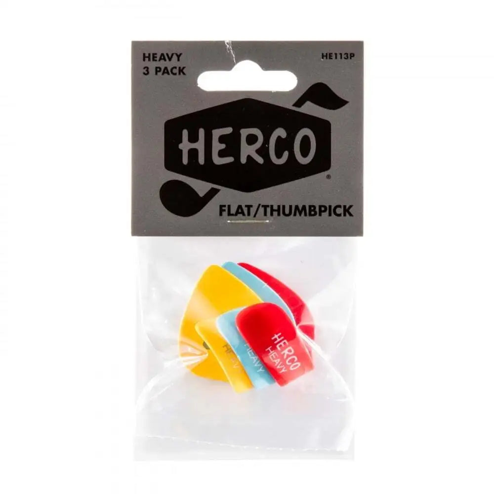 Herco Flat Thumbpicks Heavy