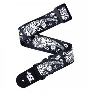 D'Addario Joe Striani Swivel Guitar Strap BK Paisley  50JSSV17