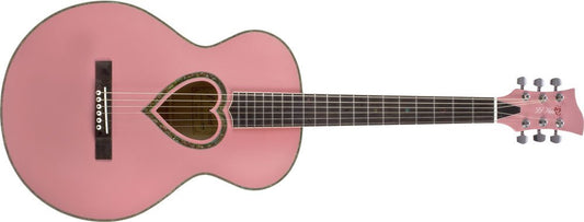 JJ Heart Acoustiv Guitar-Pink