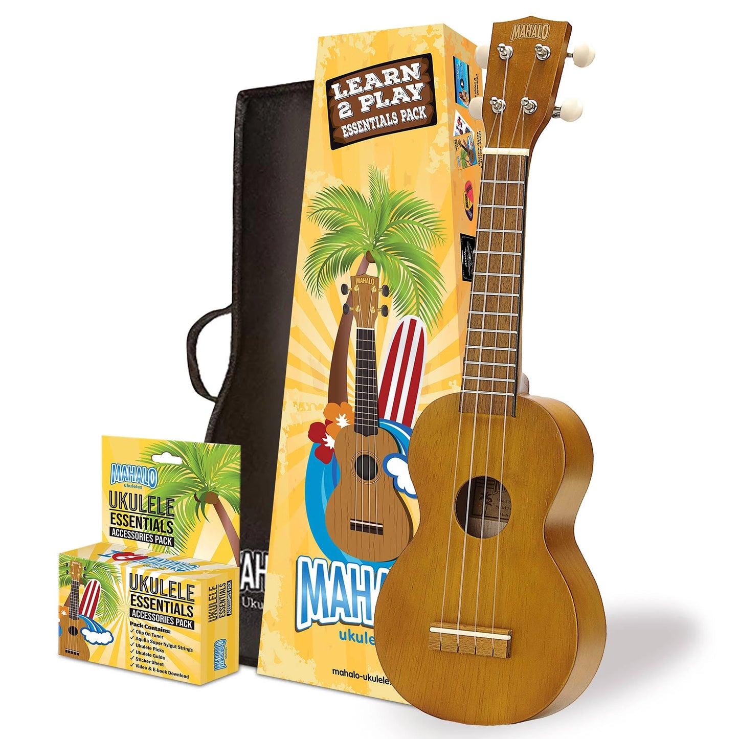 Mahalo Soprano Ukulele Essentials pack