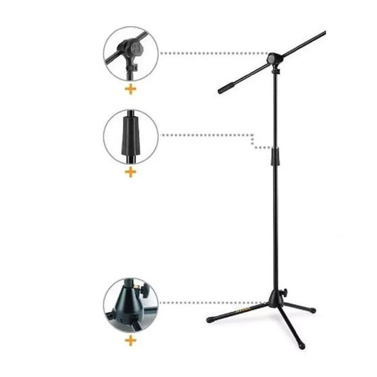 Hercules Stage Series 2-in1 Boom Clamp Quick Turn Clutch Mic Stant   MS432B