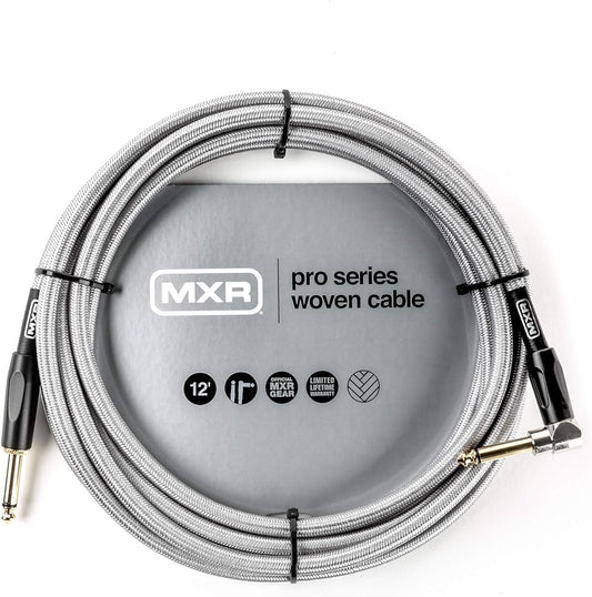 MXR Pro Series Woven Cable 12ft (right angle)