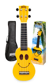 Mahalo Ukulele U-Smilino yellow with bag