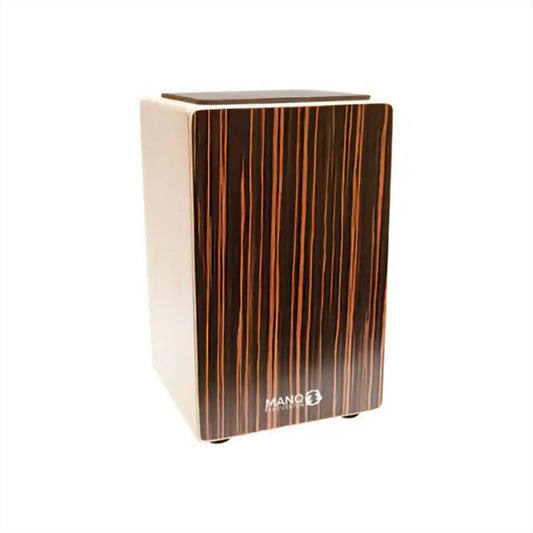 Mano Cajon - EbonyStripes Finish   MP-CAJ100-ES