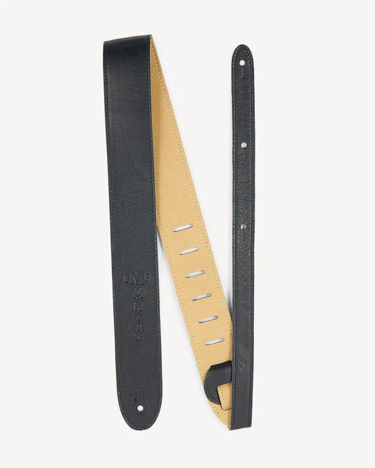 Martin Italian Leather/Suede Back Guitar Strap -Black 18A0164