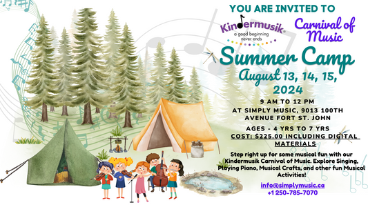 Kindermusik Carnival of Music Summer Camp (August 13, 14, 15)