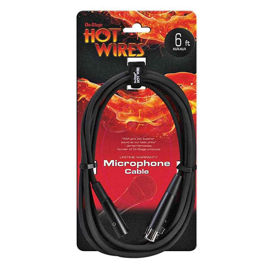 On-Stage Hot Wires Mic Cable 25'MC12-25