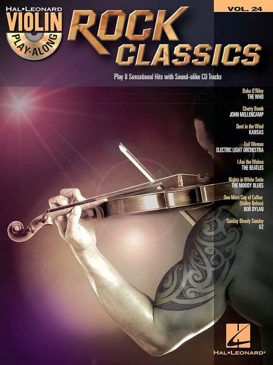 HL Rock Classics Violin Play-Along Volume 24 (Book & CD)