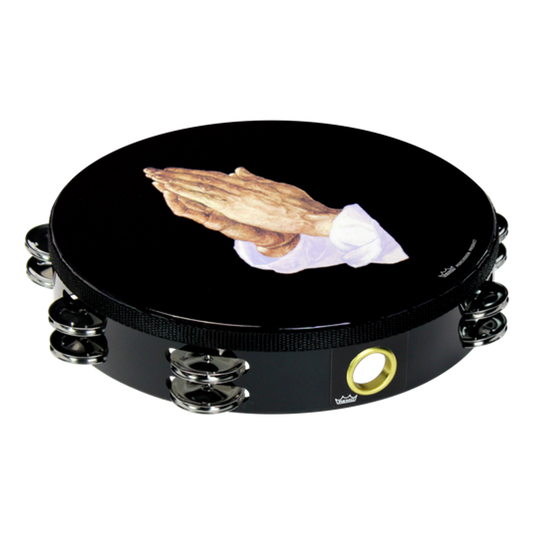 10" Tambourine - Praying Hands