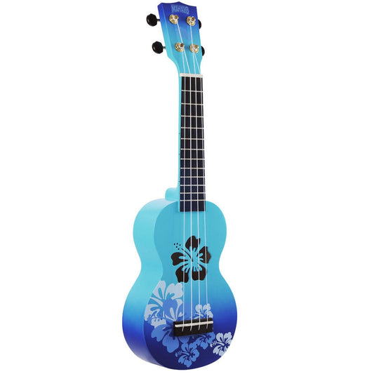 Ukulele Mahalo Hawaii- blue burst
