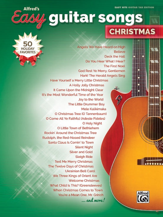 Easy  guitar christmas hits