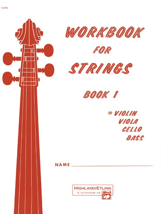 Workbook for Strings - Book 1