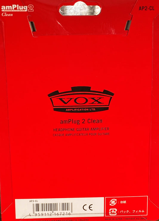 Vox Amplug2 Practice Headphone Amp Clean