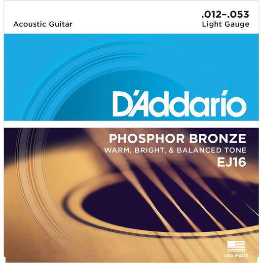 D'Addario Acoustic Strings Light Warm.012-.053 EJ16
