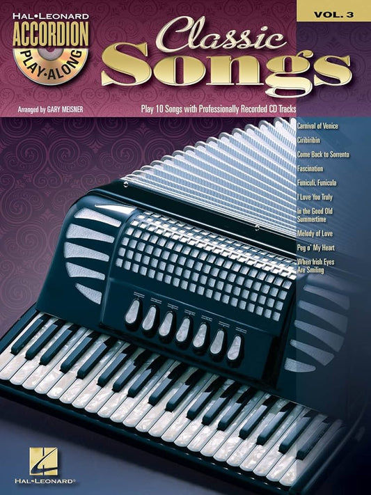 Accordion PlayAlong Vol 3 Classic Songs